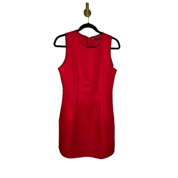 POTTER'S Pot Fit & Flare Dress Red Party Sleeveless Above The Knee Dress Size M - Picture 2 of 6